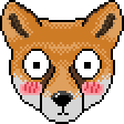 flushed_fox emote for Discord