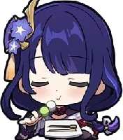 Chibi_Raiden_Eat emote for Discord