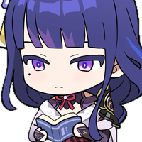 Chibi_Raiden_Read emote for Discord