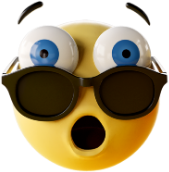surprised_sunglasses emote for Discord