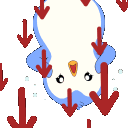 down_pengu emote for Discord
