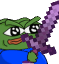 pepe_enchanted_netherite_sword emote for Discord