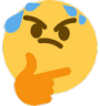 Thinking_Sweat emote for Discord