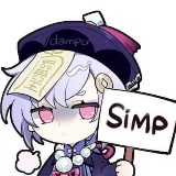 Qiqi_simp emote for Discord