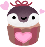 penguin_cupcake emote for Discord