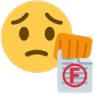 face_with_f_grade emote for Discord