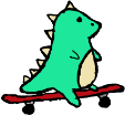 Skating_Trex emote for Discord