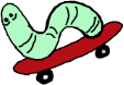 Skating_Worm emote for Discord