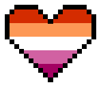 pixelheart_lesbian emote for Discord