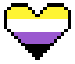pixelheart_nonbinary emote for Discord