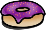 donut_purple emote for Discord