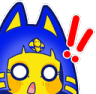 Ankha_Shocked emote for Discord