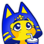 Ankha_Sip emote for Discord