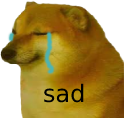 cheems_sadcrying emote for Discord