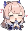 kokomi_hearts emote for Discord