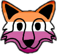 PrideWolfWLW emote for Discord