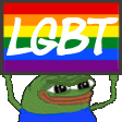pepe_rainbow_LGBT emote for Discord