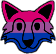 PrideWolfBi emote for Discord