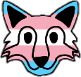 PrideWolfTrans emote for Discord