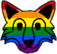 PrideWolfRainbow emote for Discord