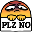 PLZNO emote for Discord