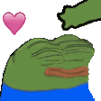 pepeLovePat emote for Discord