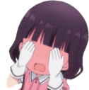Maika_Flushed emote for Discord