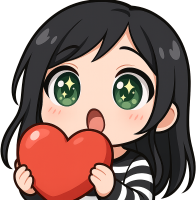 Girlholdingheart emote for Discord