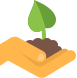 hand_with_plant emote for Discord