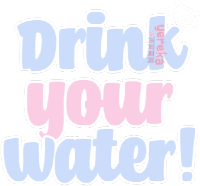 drink_your_water_yereka emote for Discord