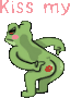 kiss_my_ass_frog emote for Discord