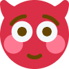 Smiled_Flushed emote for Discord