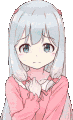 IzumiSagiri_Shy emote for Discord