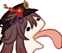 HuTaoLick1 emote for Discord