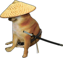 samurai_doge emote for Discord