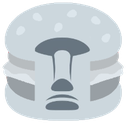 moyai_burger emote for Discord