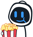 Robut_Popcorn emote for Discord