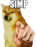 cheemsfoundasimp emote for Discord