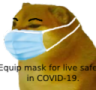 cheems_equipmaskforlivesafe emote for Discord