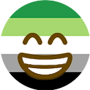 g_aromantic_grin emote for Discord