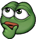 Pepe_Think emote for Discord