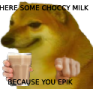 cheems_choccymilk emote for Discord