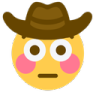 Flushed_Cowboy emote for Discord
