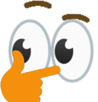 Thonk_eyes emote for Discord