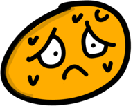 worried_sweat emote for Discord