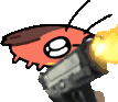 gun_kawaii_roach emote for Discord