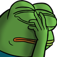 pepeFacepalm emote for Discord