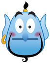 Genie_Flushed emote for Discord