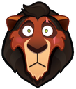 Scar_Flushed emote for Discord