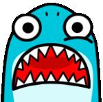 shocked_shark emote for Discord